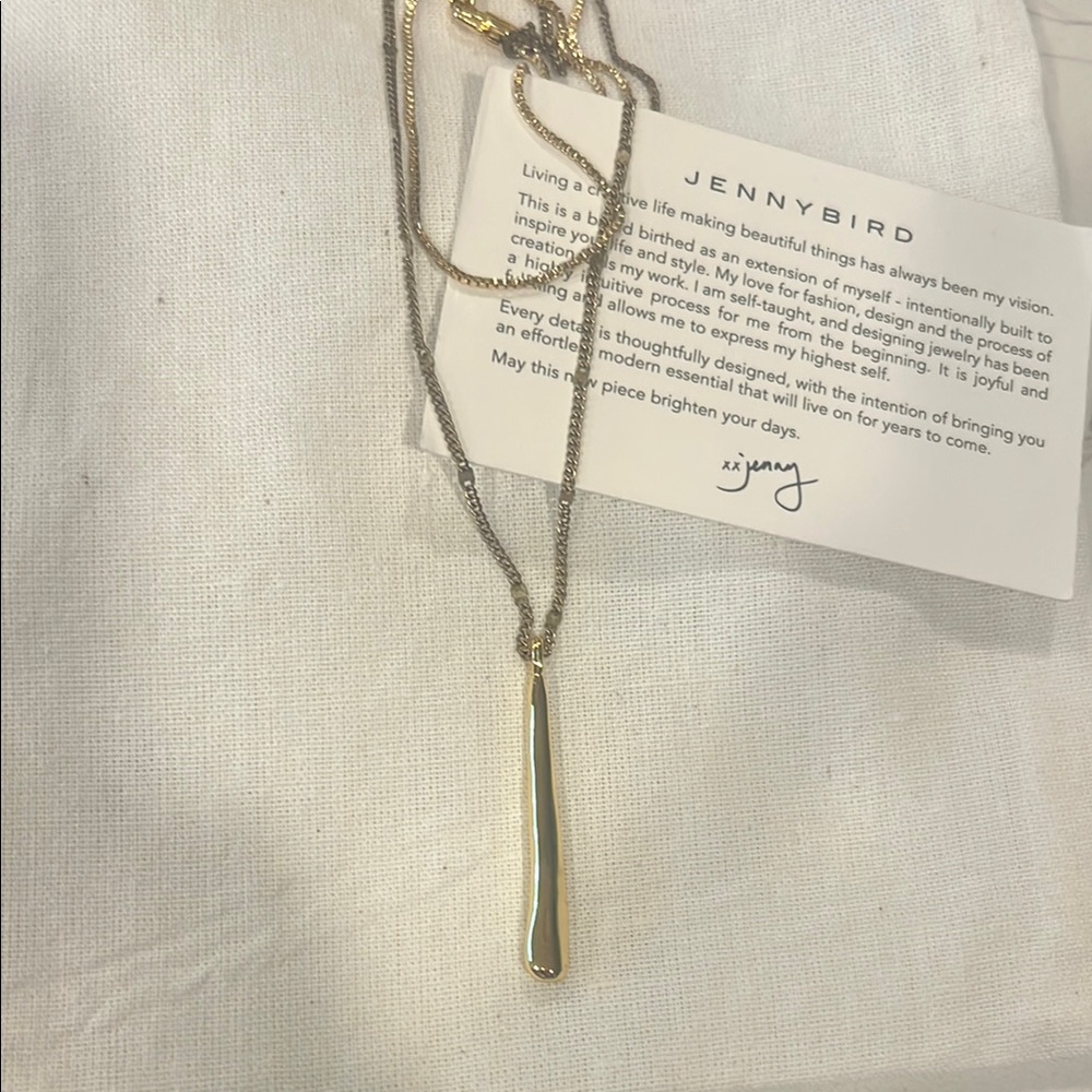 Jenny Bird Gold and Silver Minimalist Necklace